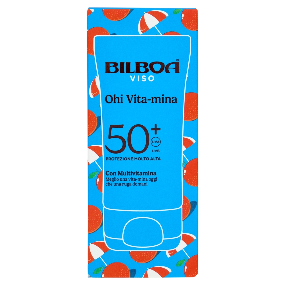 Bilboa Ohi Vita-mina Viso 50+ Protezione Molto Alta con Multivitamina 40 ml